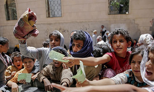 Más de cinco millones de niños sufren riesgo de hambruna en Yemen